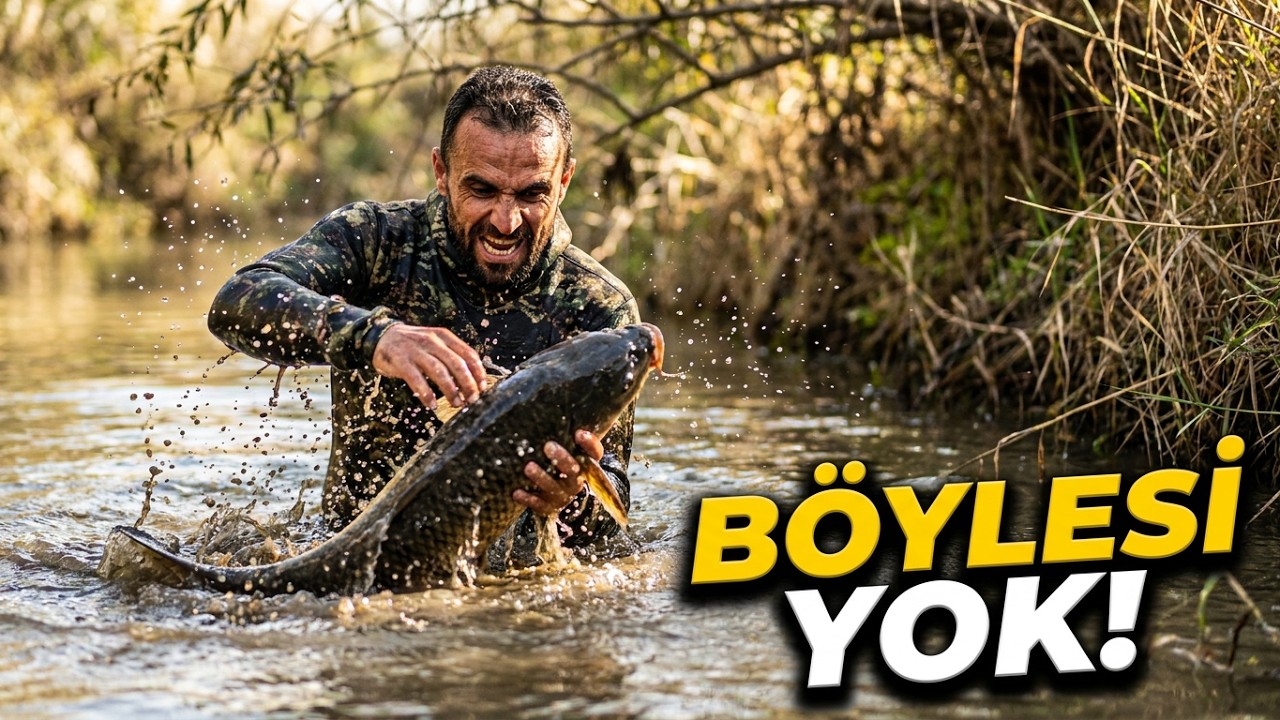 Böylesi Yok! Elle Derede Dev Balık Tuttuğumuz An + Közde Pişirme