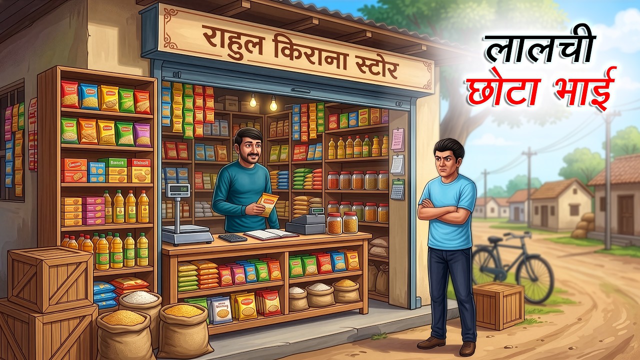 लालची छोटा भाई | Lalchi Chhota Bhai | Hindi Kahaniya | Animated Stories