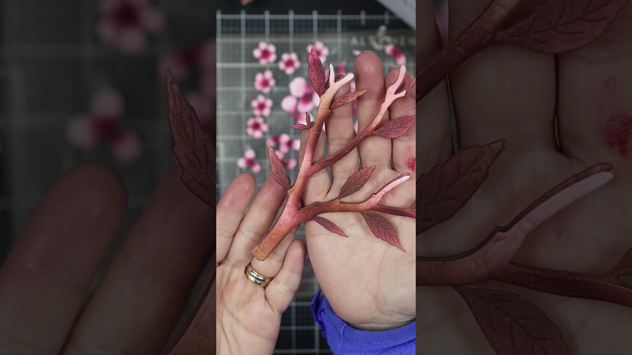 White Ink Realistic Effect  | Altenew Cherry Blossom Branch #cardmaking