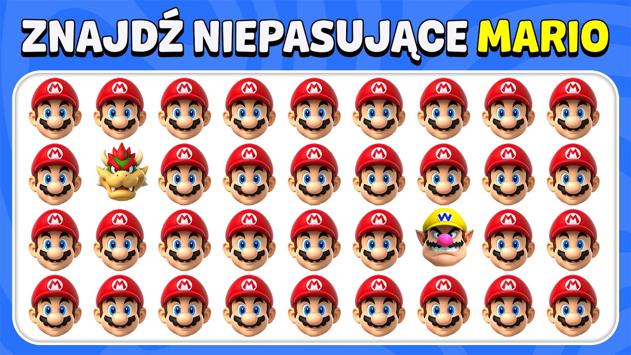 Znajdź Niepasujące Emoji - Edycja Super Mario Galaxy 🍄⭐🌌 | 40 kosmicznych poziomów | Quiz Królik