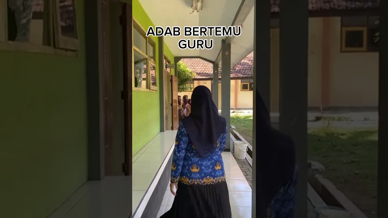 Adab bertemu guru cek ✅ 