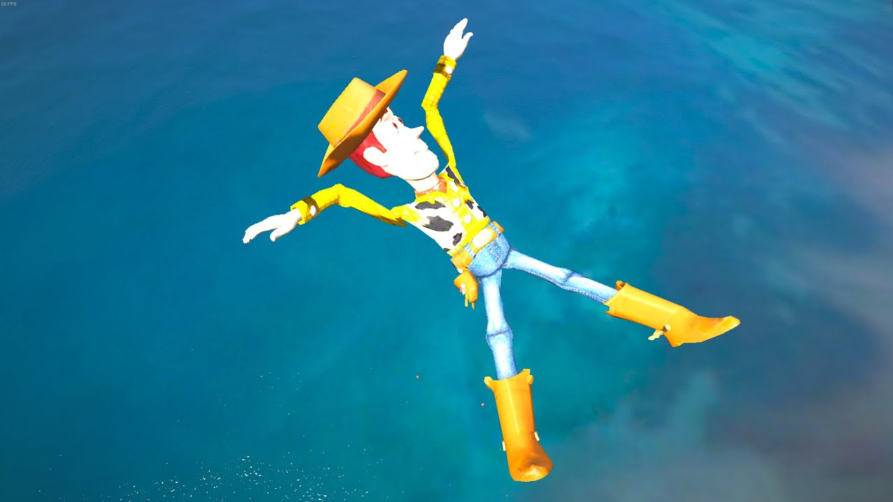 GTA 5 Water Ragdolls WOODY | Jumper/Falls vol.18 (Euphoria physics Funny Moments)