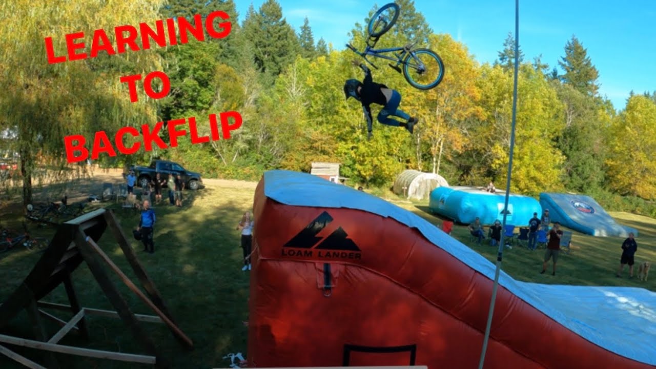 Loam Lander party MTB airbag trick session