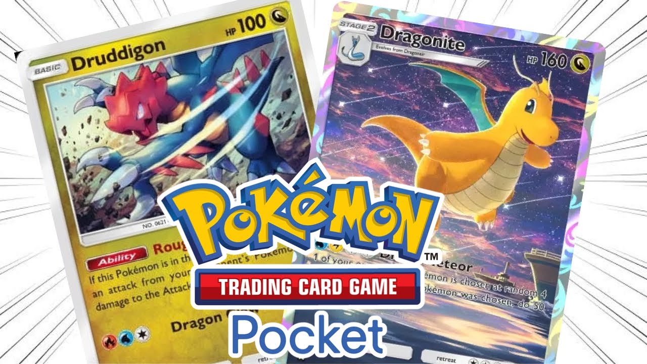 Dragonite Druddigon - Pok&eacute;mon TCG Pocket