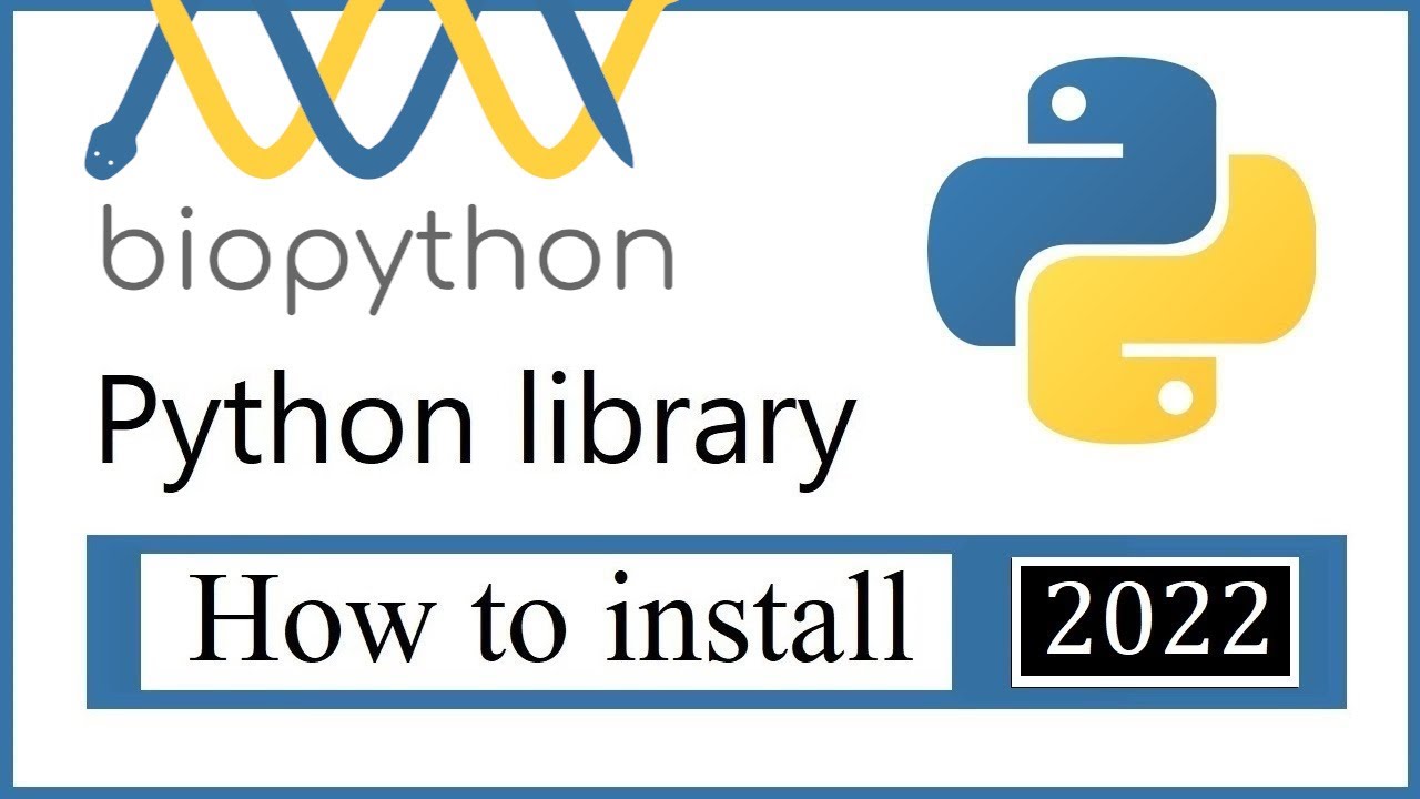 How to install the BioPython library on Windows 10/ 11