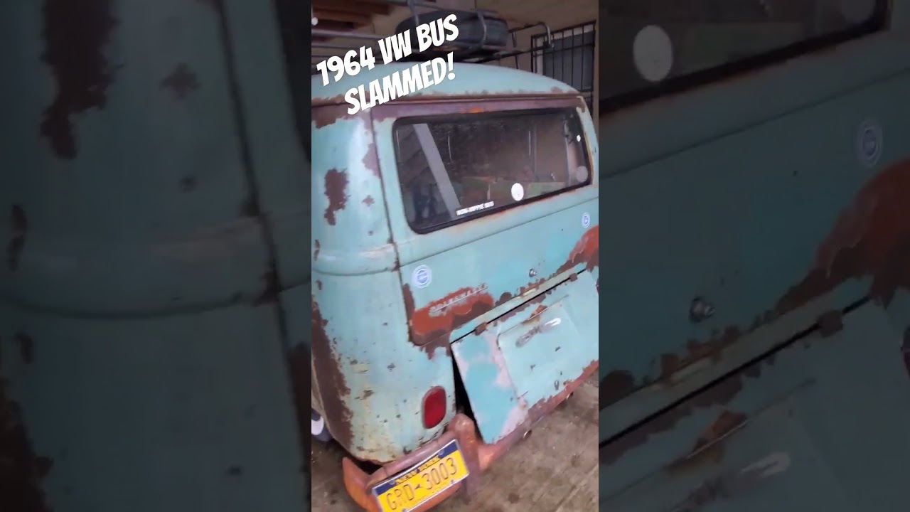 1964 VW bus slammed! #jerrymetalmanbattaglia #reels #shorts #taylorswift #classicvan #trending