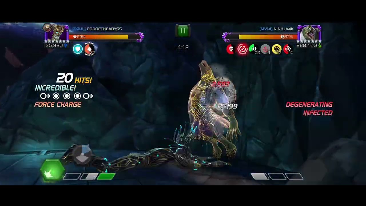 MCOC Warlock vs. Lizard Alliance War Big Things Format 