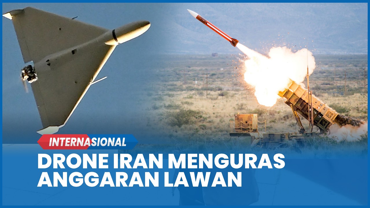 Strategi Murah Iran Bikin AS Boncos, Drone Shahed Rp337 Juta Paksa Peluncuran Rudal Patriot Rp67,5 M