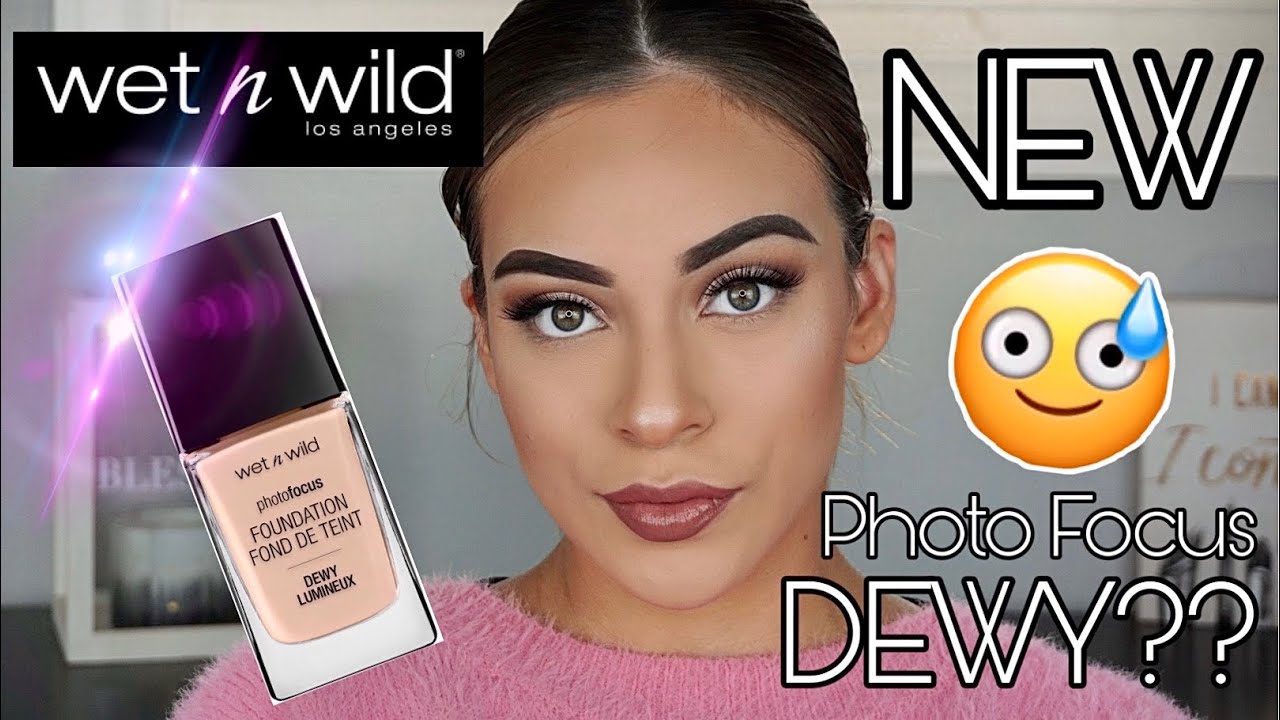 NEW WET N WILD PHOTO FOCUS DEWY FOUNDATION 2020 | WEAR TEST, Demo, & Review | ILIANASVANITY