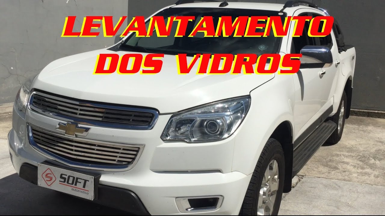 GM S10 2012 à 2016 - Levantamento de vidros - AW44 Plug and Play Antiesmagamento