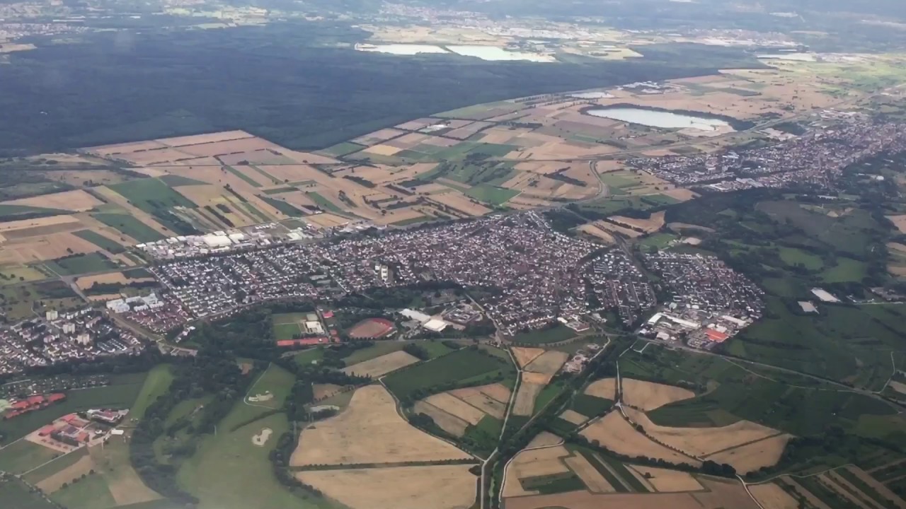 Landeanflug Karlsruhe Baden