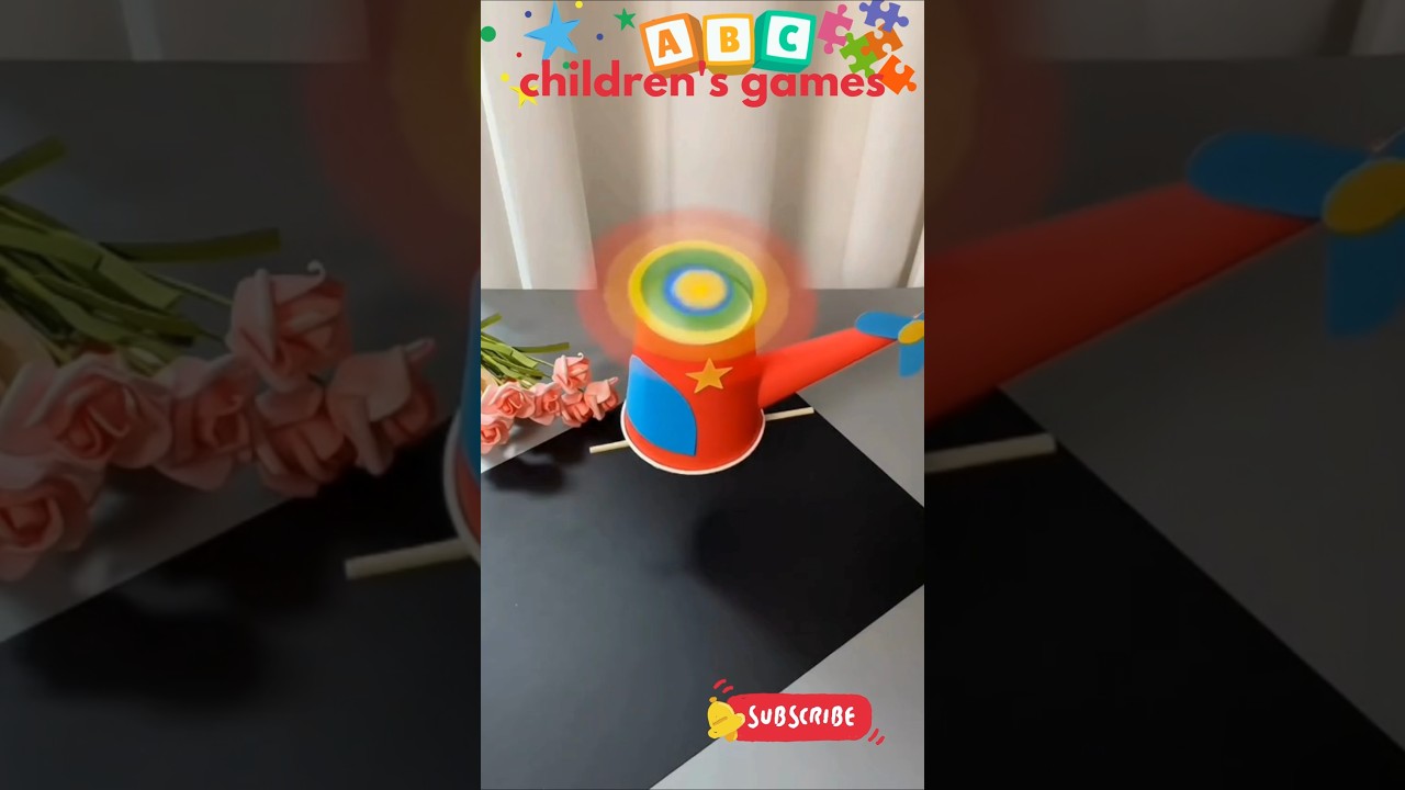 make a helicopter using papers cups that can fly #creativity #funnyshorts #sweetchiltv