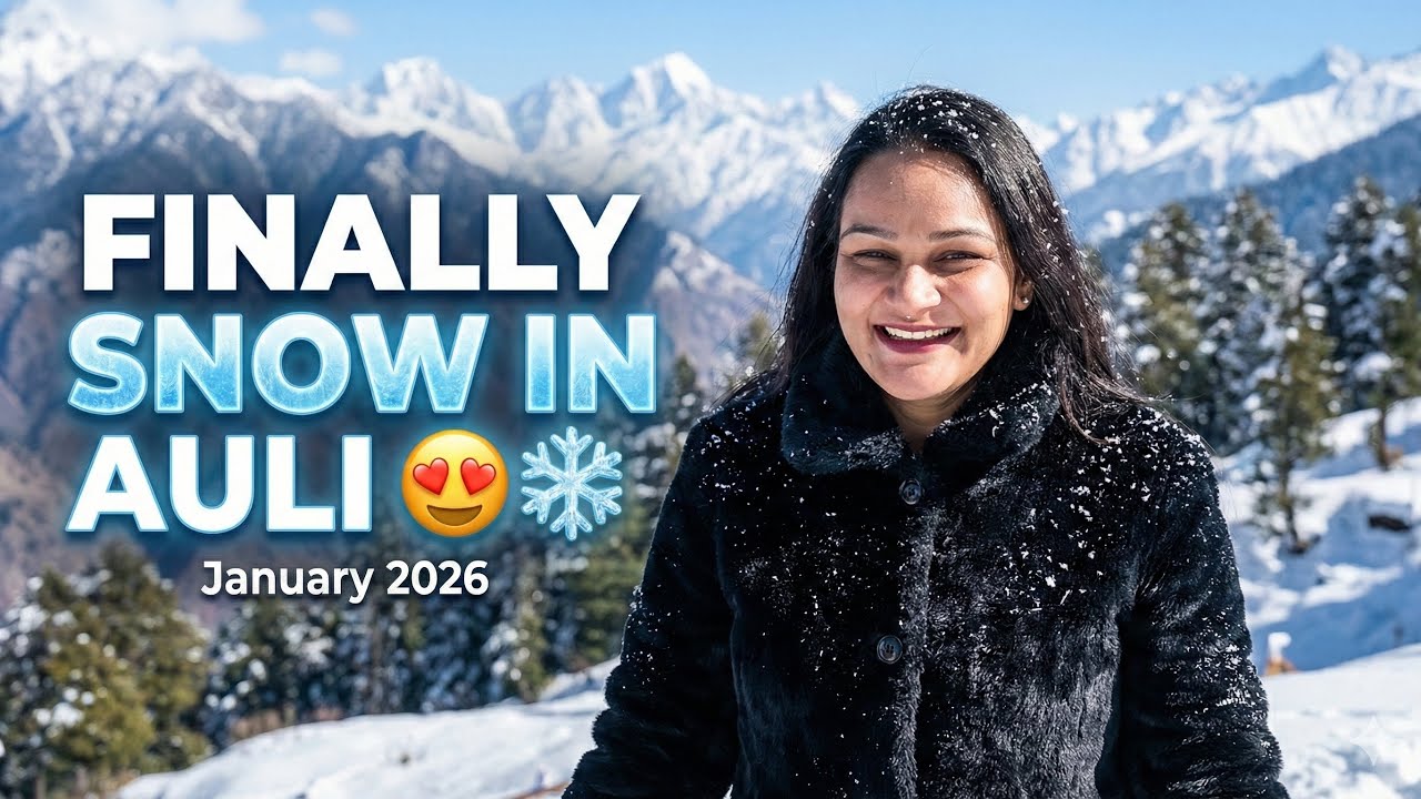 Auli Snowfall 2026 Live Update: Roads, Temperature & Is it Safe? ❄️