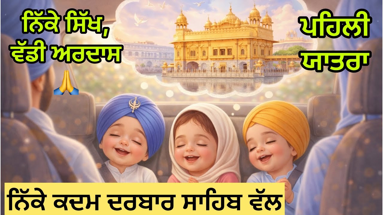 ਨਿੱਕਾ ਜਿਹਾ ਖਾਲਸਾ ਦਰਬਾਰ ਸਾਹਿਬ ਚੱਲਿਆ | ਪਿਆਰਾ ਸਿੱਖ ਐਨੀਮੇਸ਼ਨ || ਨਿੱਕੇ ਸਿੱਖ, ਵੱਡੀ ਅਰਦਾਸ 