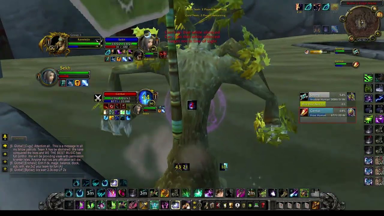 Rdruid Awarr vs Sp Frost 2v2 | Warmane Blackrock