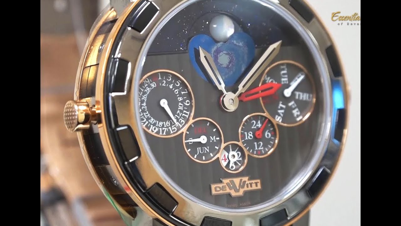 Dewitt Academia Perpetual GMT Nebula in White Gold