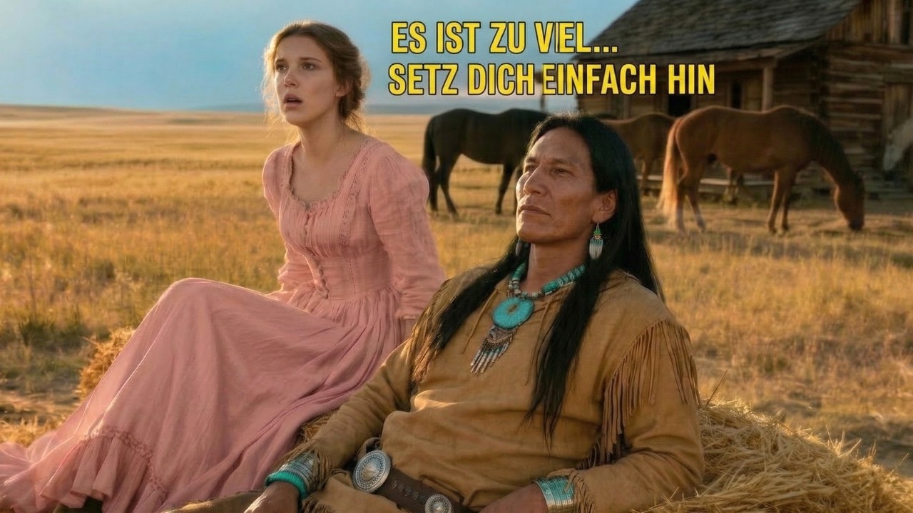 „Es ist zu viel… setz dich hin“, murmelte der Apache sanft — sie erkannte seine verborgene Wahrheit