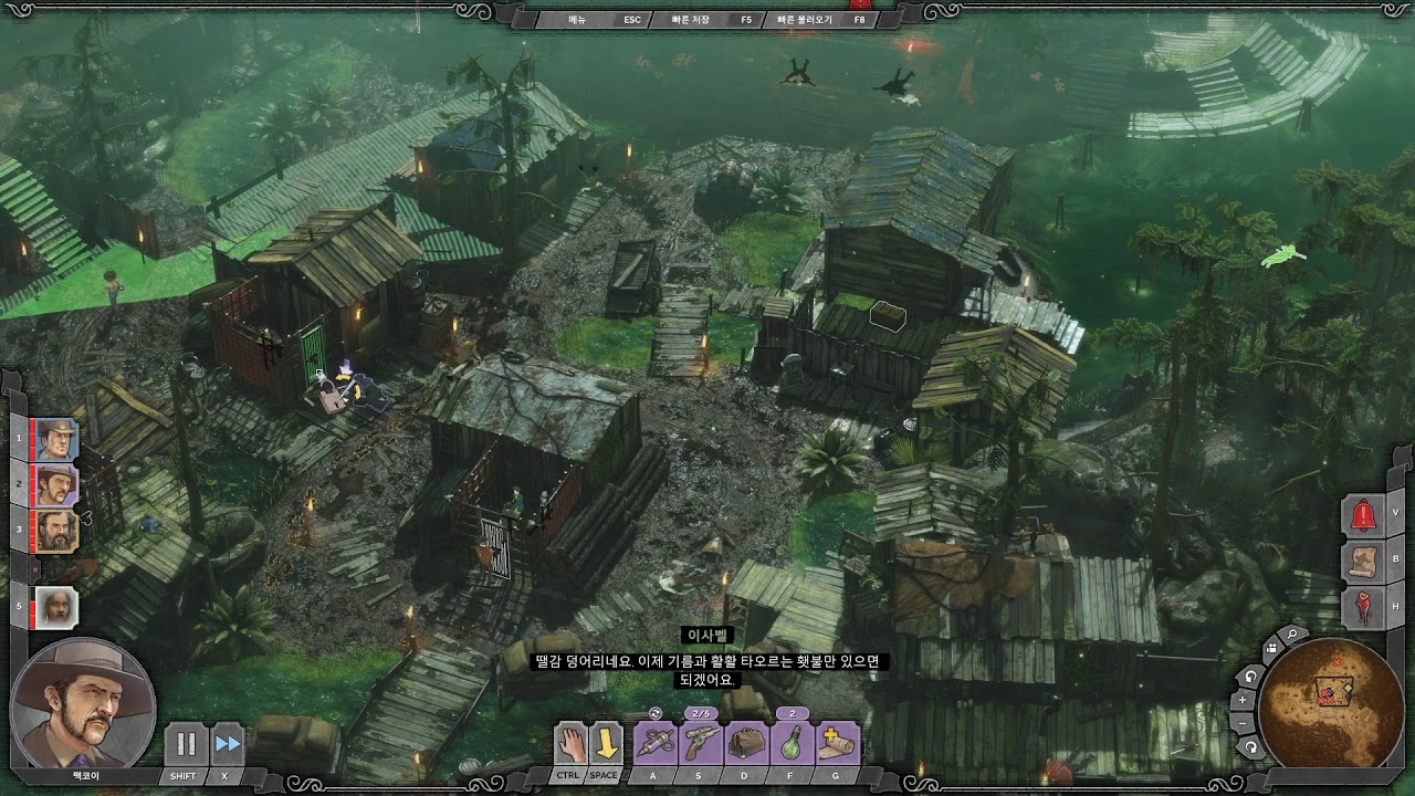 Desperados III - 11. Queen's Nest Speedrun 5:24 (Normal)