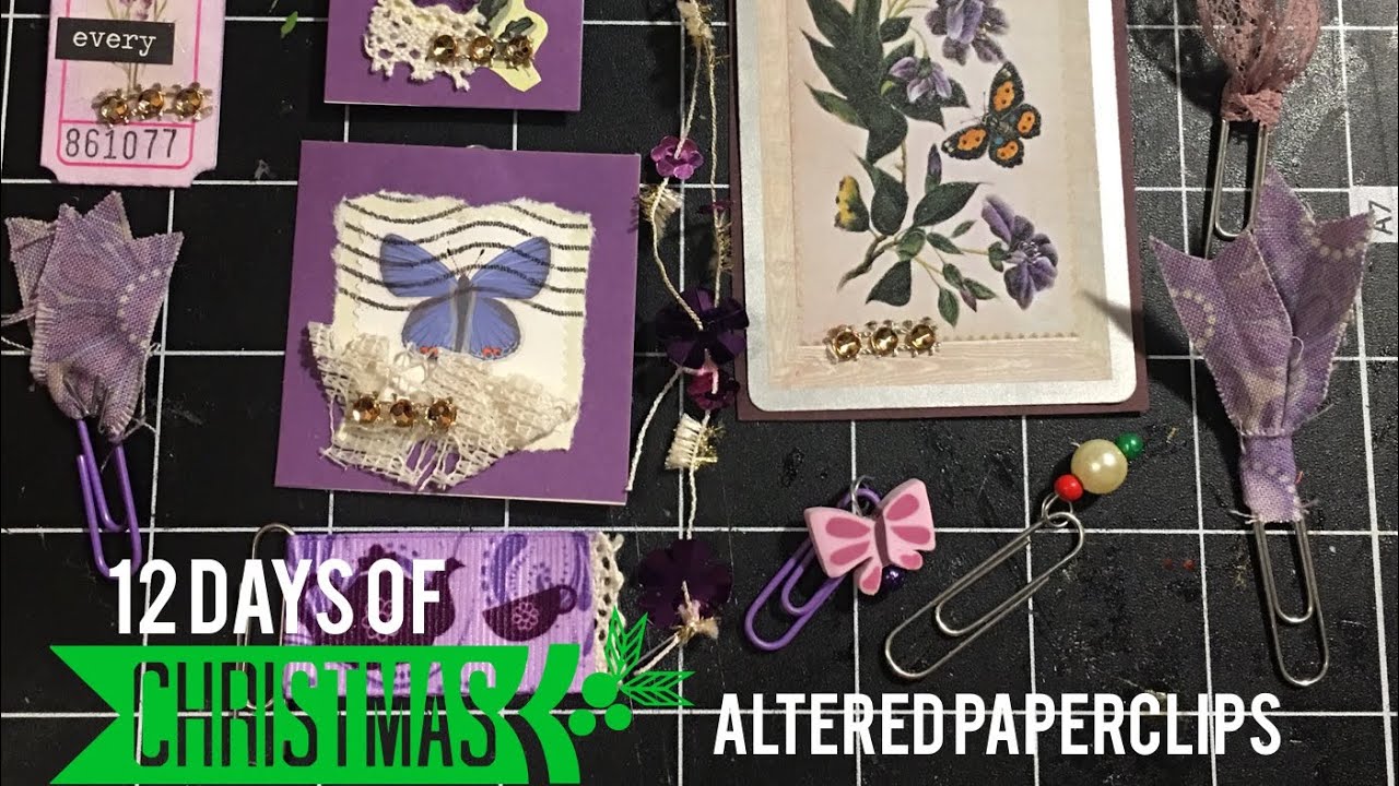 Easy Altered Paperclip embellishments-Day 6                            #12daysofjunkjournalgiftideas