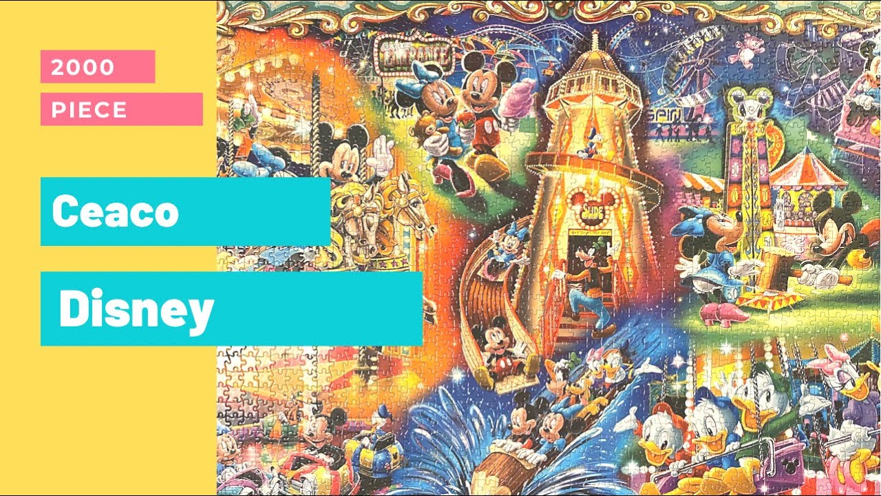 CEACO &ldquo;DISNEY&rdquo; 2000 PIECE PUZZLE TIMELAPSE AND REVIEW