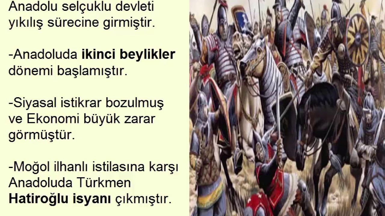 Anadolu selçuklu devletinin EN ÖNEMLİ 3 SAVAŞI (MİRYOKEFALON,YASSIÇEMEN,KÖSEDAĞ)
