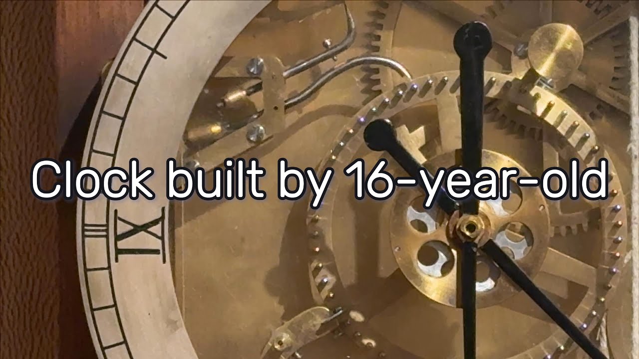 16-year-old's first attempt at clock making.