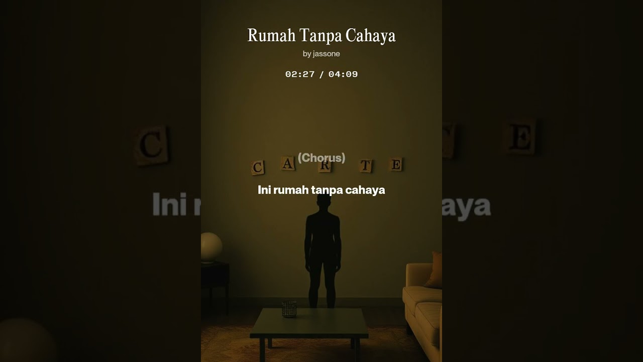 Tajuk : Rumah Tanpa Cahaya-CiptaOnTheBeat ( By Jassone ) ( CreateByAi )