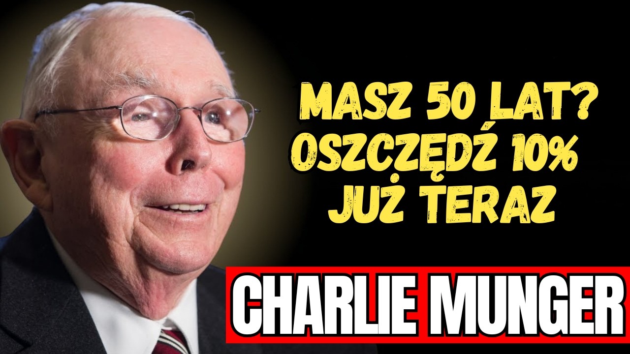 CHARLIE MUNGER -  Masz 50 lat? Zrób TO, aby już nigdy nie pracować (Prawo Parkinsona)