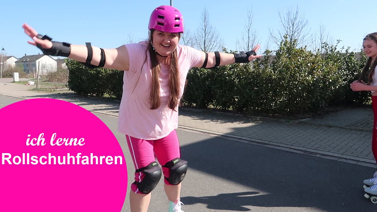 Ich lerne Rollschuhfahren....ersten Versuche