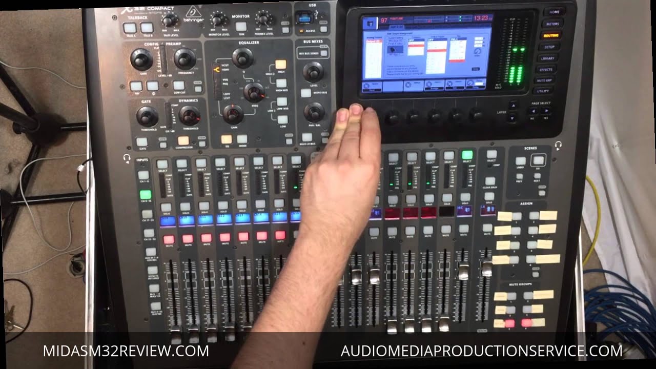 Midas M32 / Behringer X32 - Matrix в качестве кроссовера