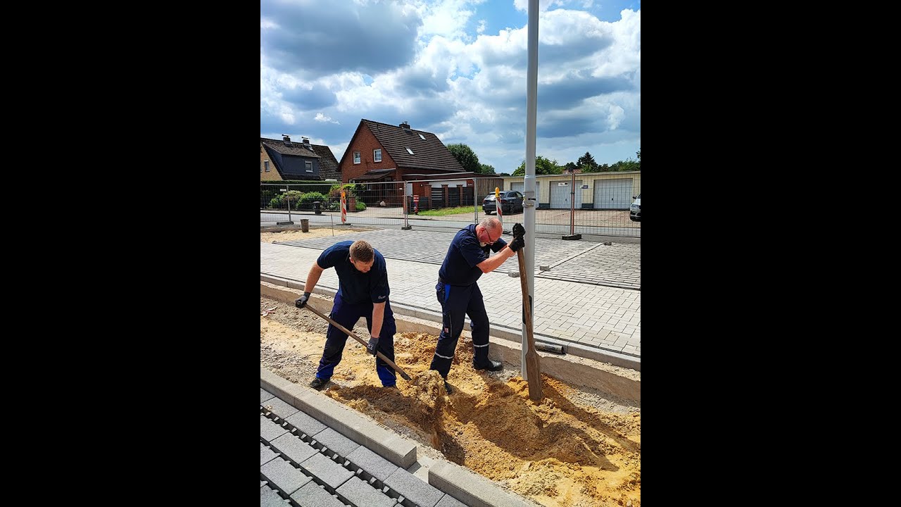 Kabelverlegung/Aufstellung Straßenlaternen