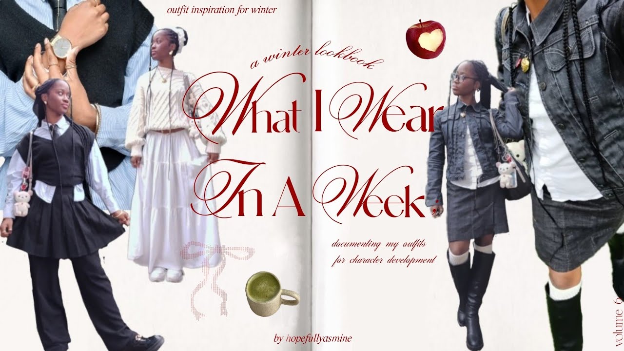 What I Wear In A Week 🍎| ootd vlog n&deg;6: a realistic week in my life, winter outfit ideas ⋆ ˚｡⋆ ౨ৎ