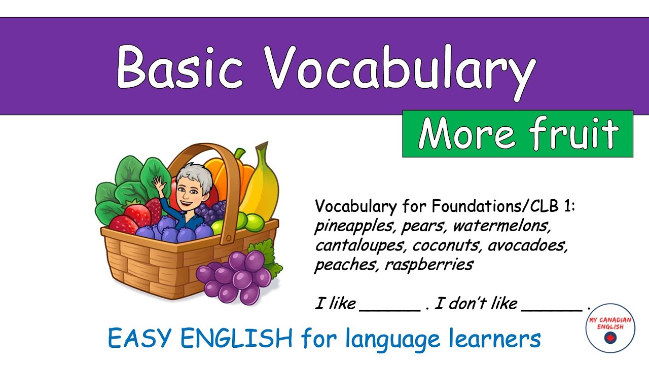 Fruit 2 | MORE FRUIT (revised) | Learn ENGLISH vocabulary