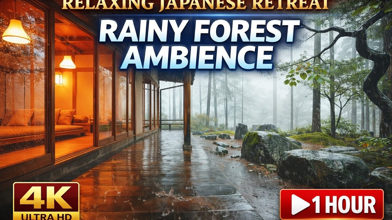 Rainy Yard Ambience | Sleep Faster Tonight (No Talking)