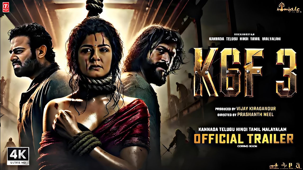 K.G.F: Chapter 3 - Hindi Trailer | Rocking Star Yash | Raveena| NTR Prabhas  #kgfchapter3trailer