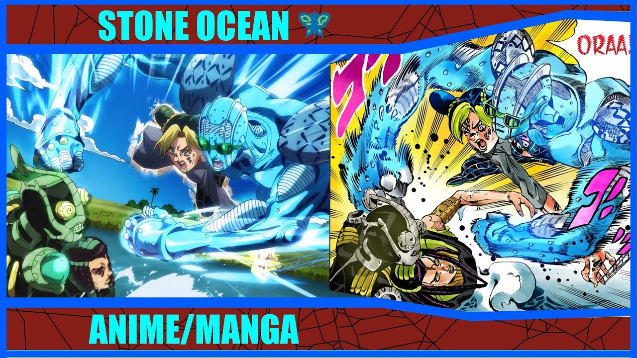 (SPOILER) Stone Ocean Trailer - Anime vs Manga
