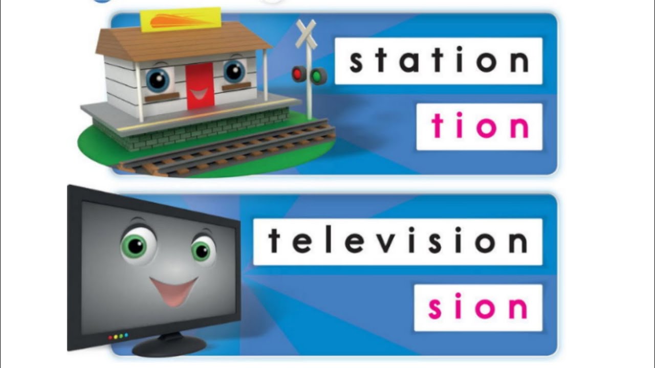 Oxford Phonics World student book level 5 - Letter Combinations - disc 2 - Unit 8 - tion sion
