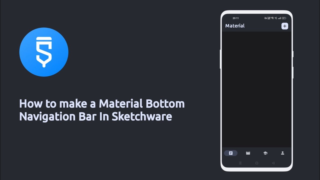 How to Make a Material Bottom Navigation Bar in #sketchware