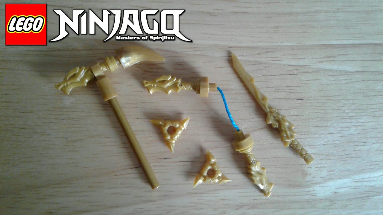 NINJAGO: How to Make Show Accurate Golden Weapons!