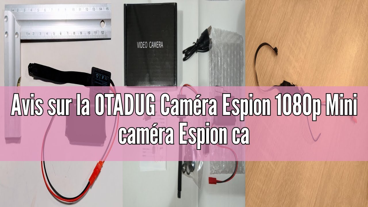 Avis sur la OTADUG Caméra Espion 1080p Mini caméra Espion cachée avec caméra et Microphone/Carte SD
