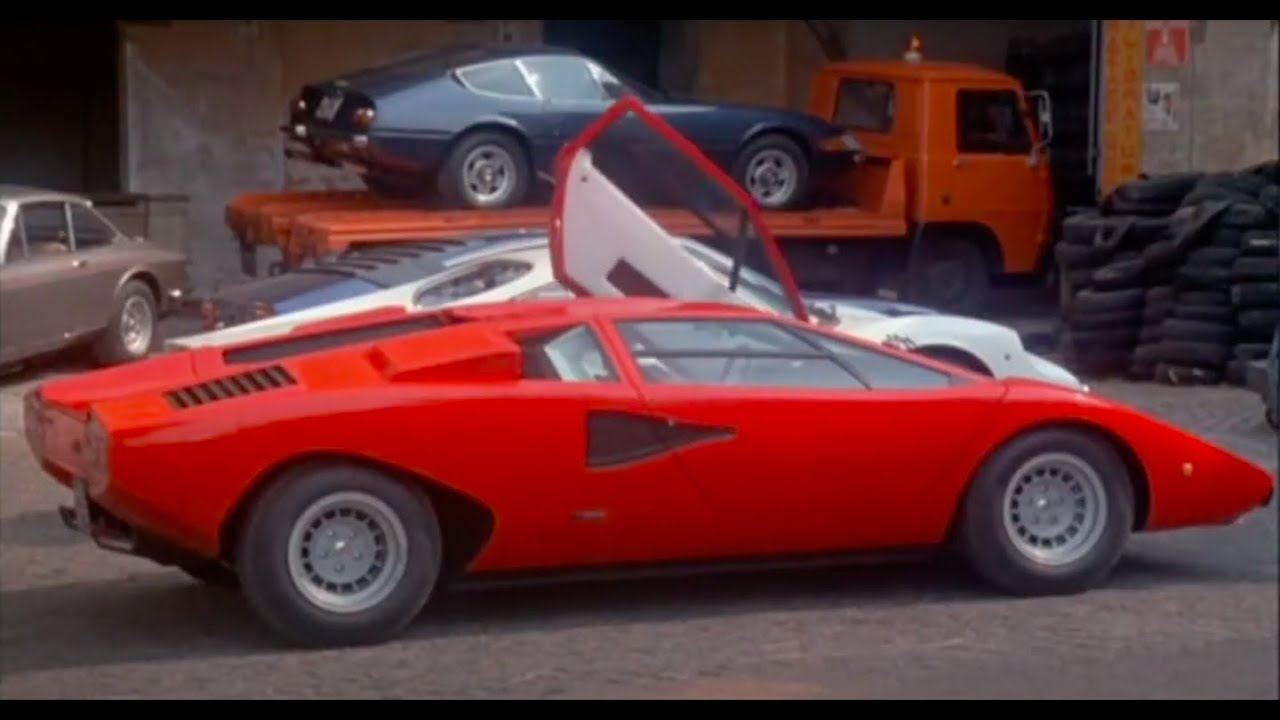 Countach LP400, Espada, Urraco in: 'Mr. Billion' (1977)