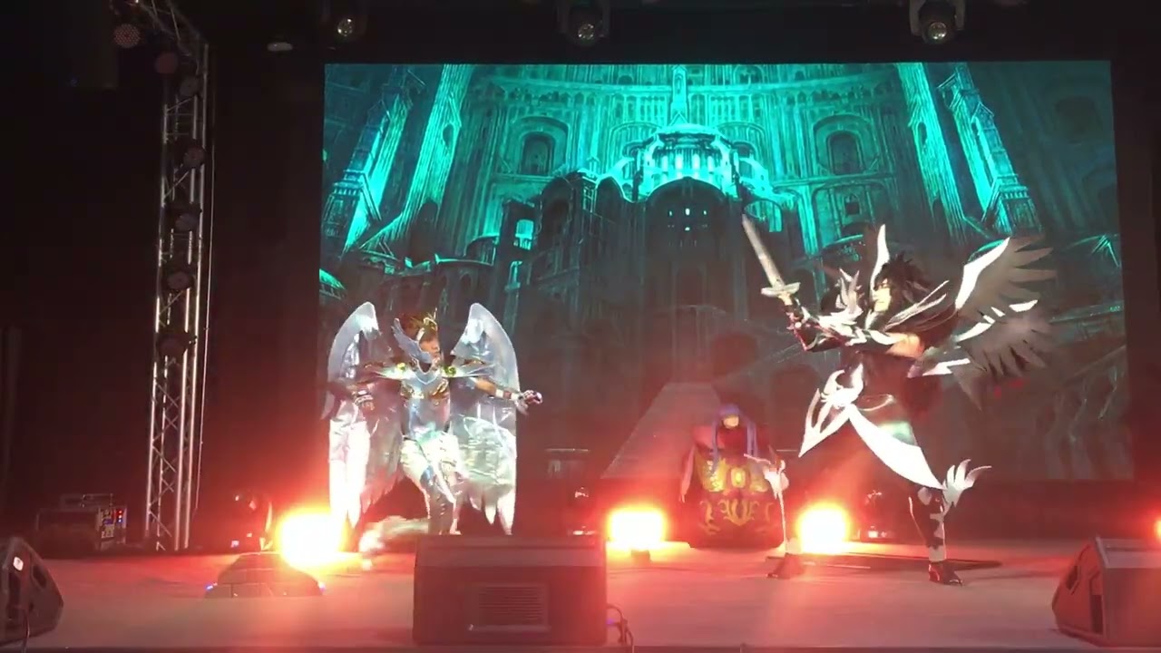 Saint seiya pegasus vs hades Cosplay performance
