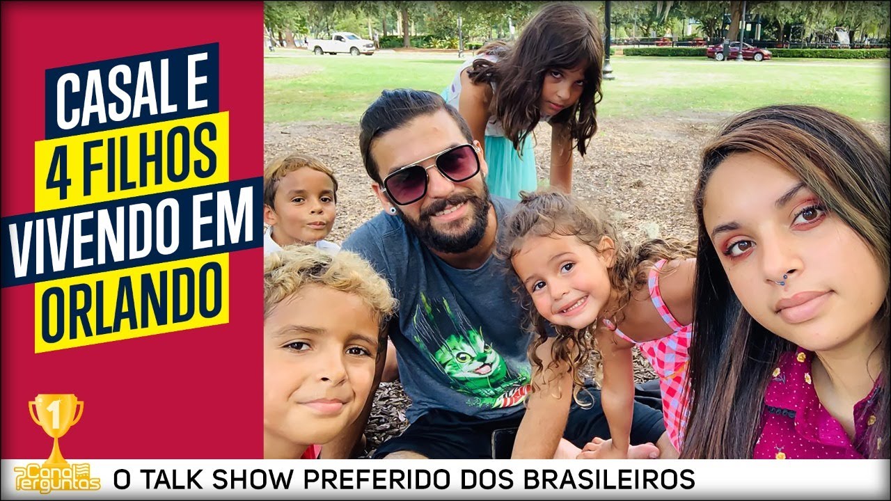 Casal e 4 filhos morando há 1 ano e meio em Orlando, EUA