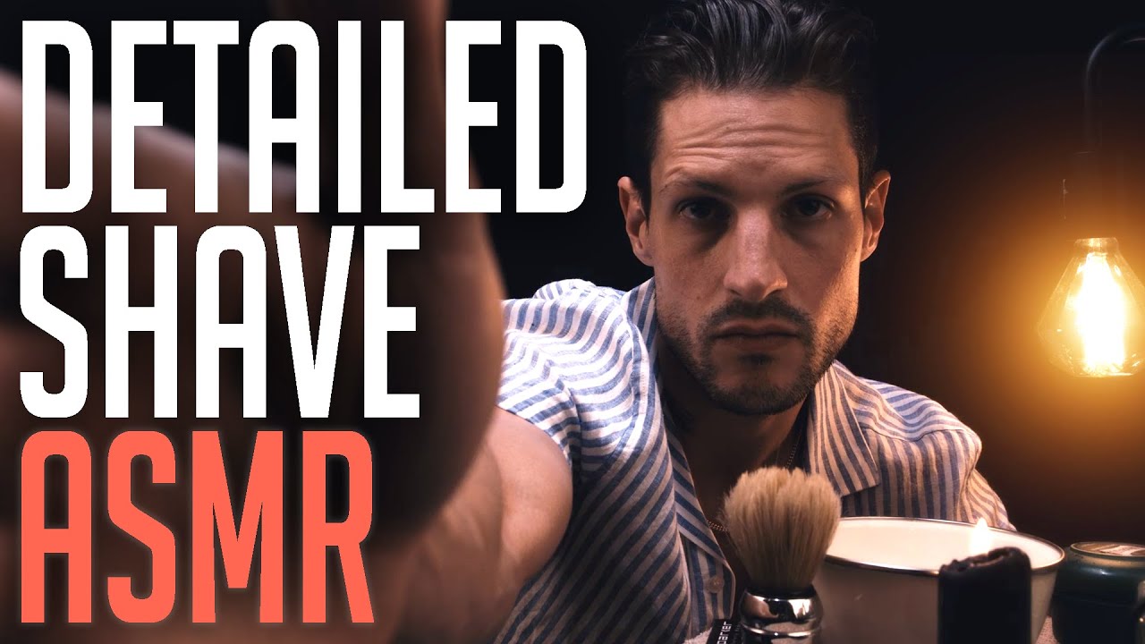 Detailed ASMR Gentlemen's Shave 🪒 | Face Touching | Binaural Roleplay