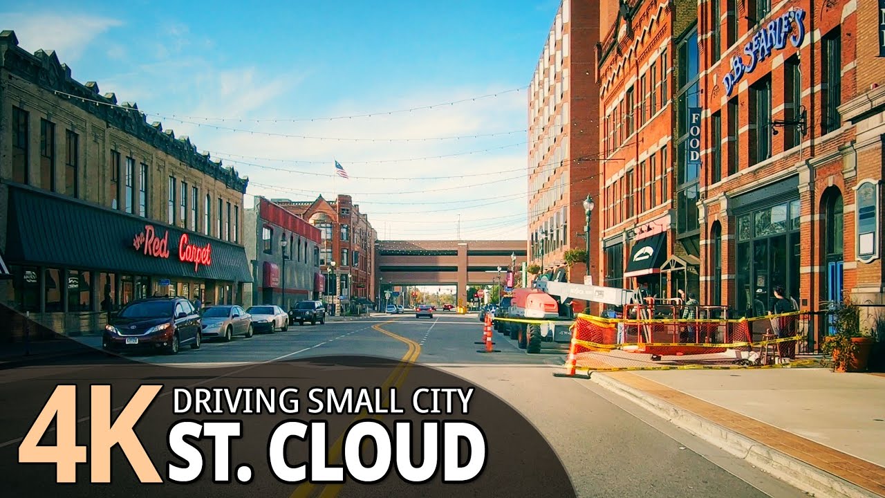 St.Cloud 4K60fps - Driving Small City - Minnesota, USA