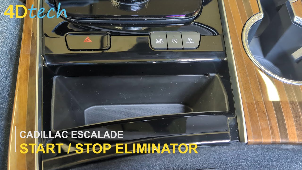 Cadillac Escalade ОТКЛЮЧИТЕ функцию автоматического запуска/остановки двигателя — ВКЛЮЧИТЕ и ВЫКЛ...
