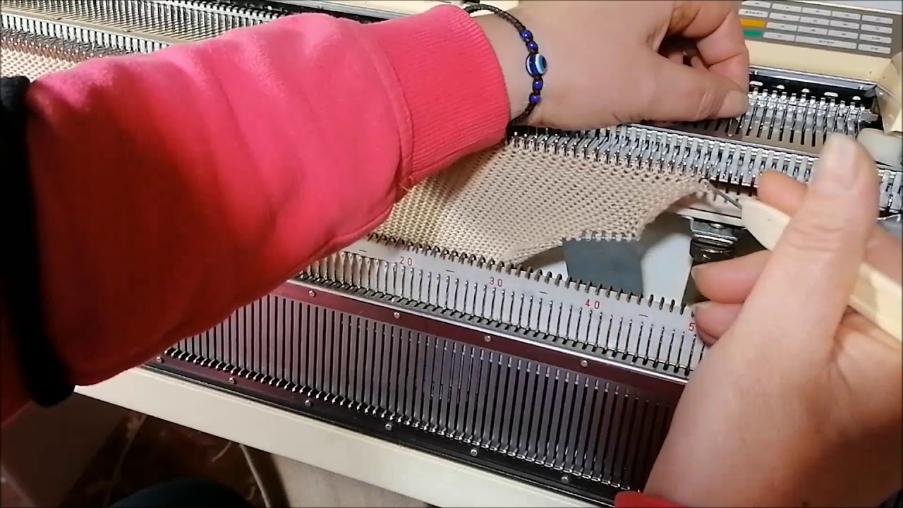 Maglia a macchina: realizzazione modello. La manica.