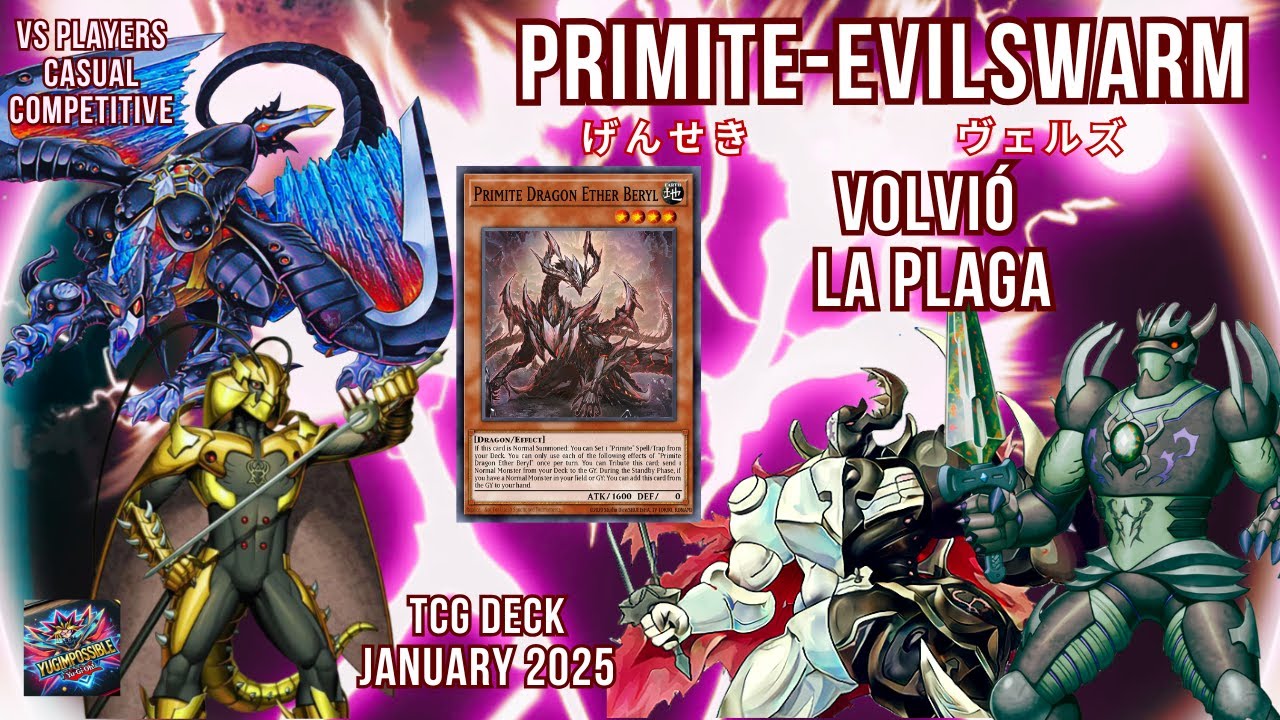 🔥Primite + Evilswarm🔥| Replays + Recipe ✔️| Bystial Control | TCG 2025 YuGiOh #Yugimpossible