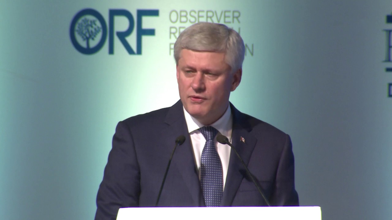 Stephen Harper | ORF | Analysis on Global Trade, Financial Crisis, & Multilateralism | Raisina 2016