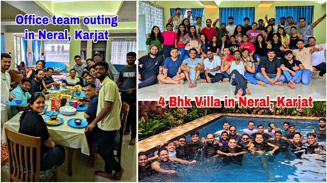 Villa with Swimming Pool in Neral | Office Team Outing |Karjat | Monsoon Trip | Pritis World